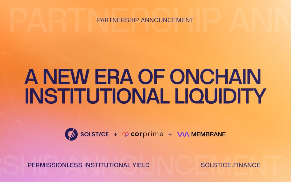 Solstice and Cor Prime Execute First Institutional Stablecoin-for-Stablecoin Repo on a Public Blockchain
