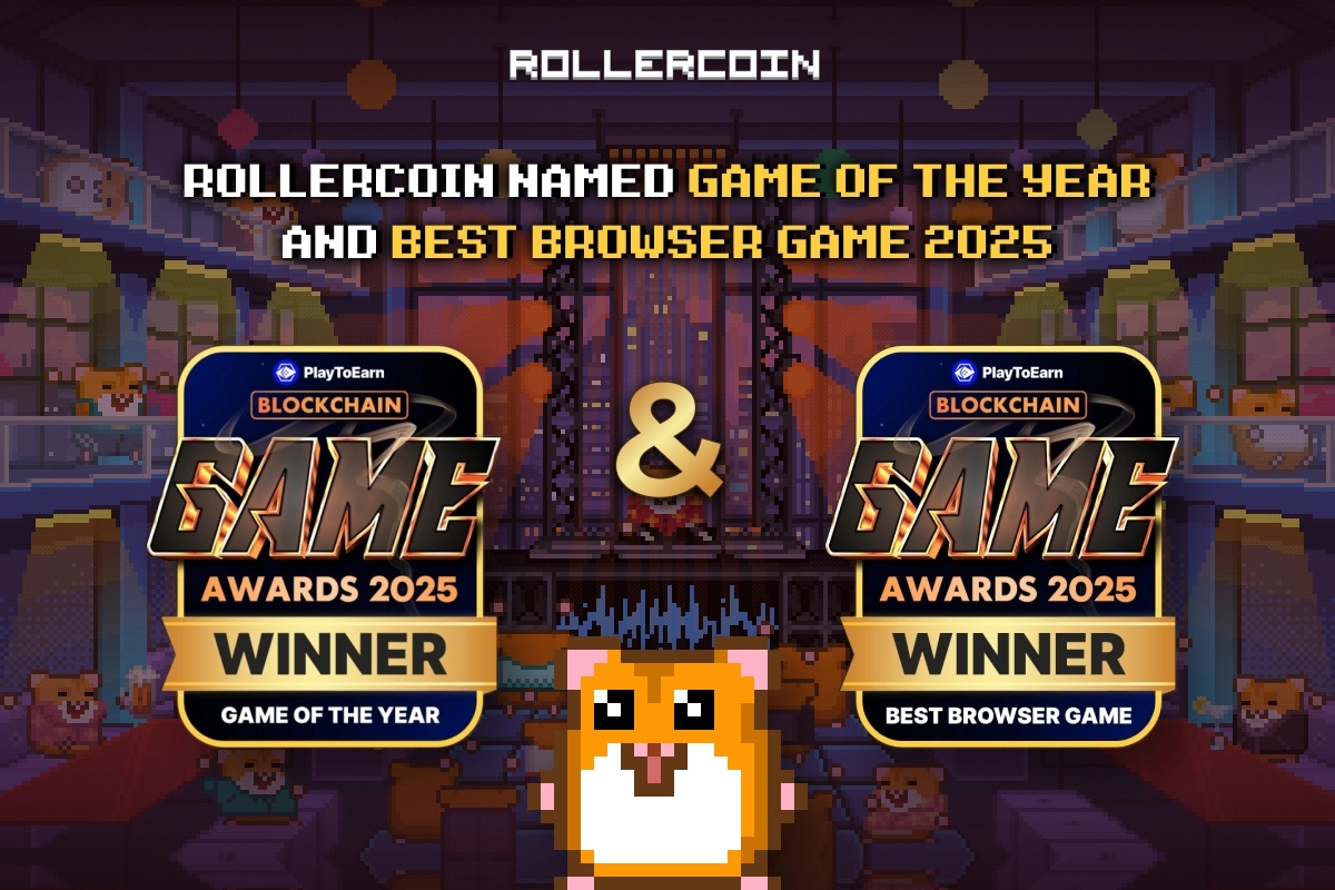 RollerCoin Named Game of the Year and Best Browser Game at the 2025 Blockchain Game Awards
