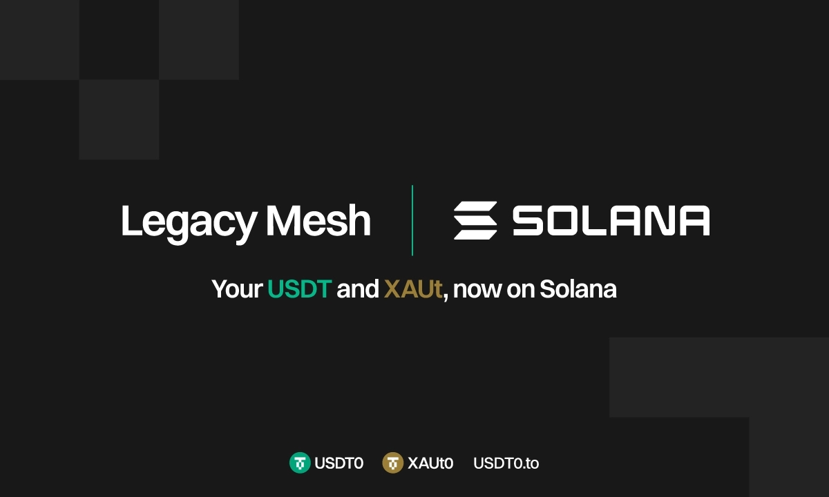 USDT0 Legacy Mesh Integrates Solana, Unlocking Interoperability for Native USDT and Omnichain Tether Gold