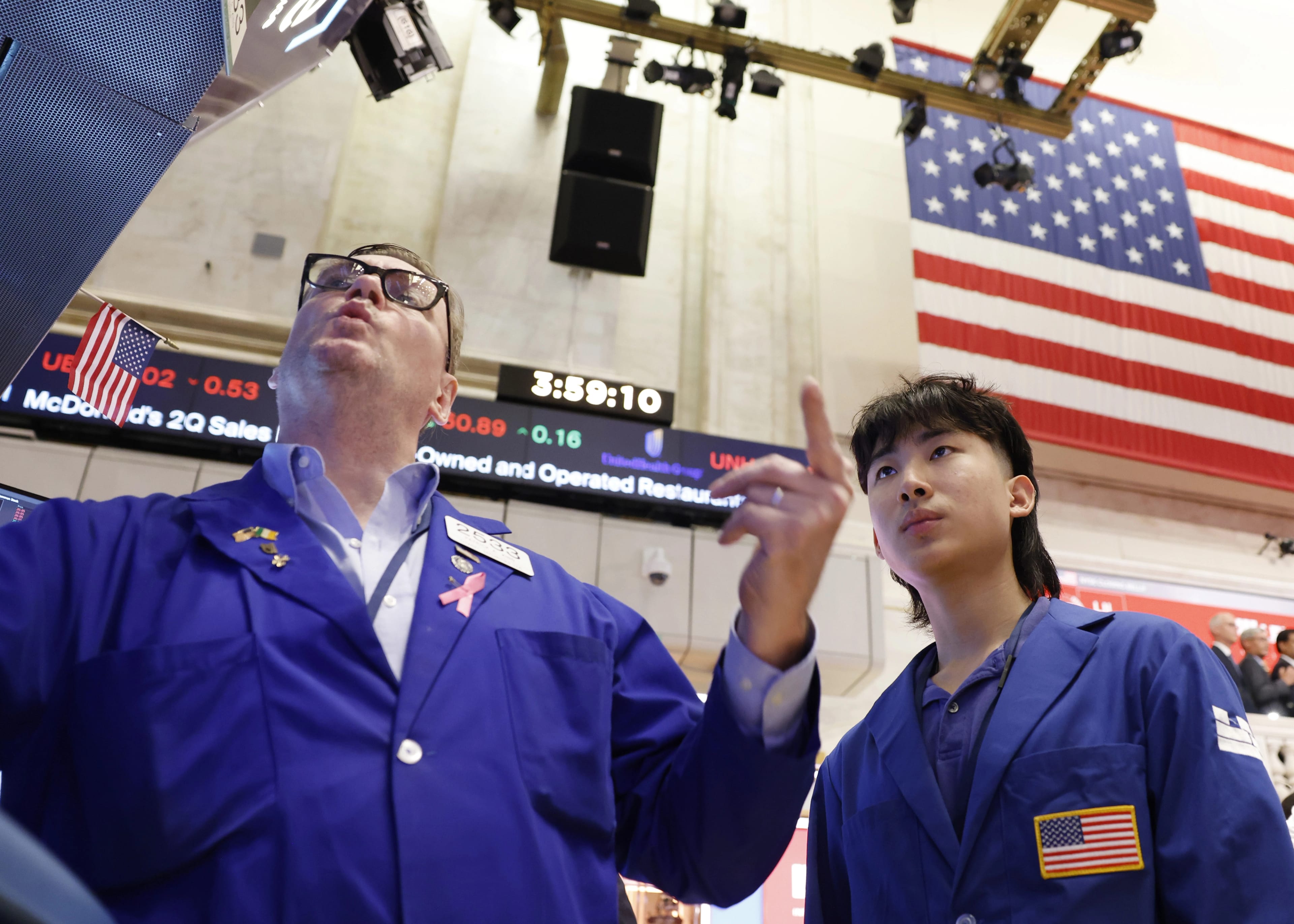 Closing Bell at the NYSE in New York, United States - 29 Jul 2024