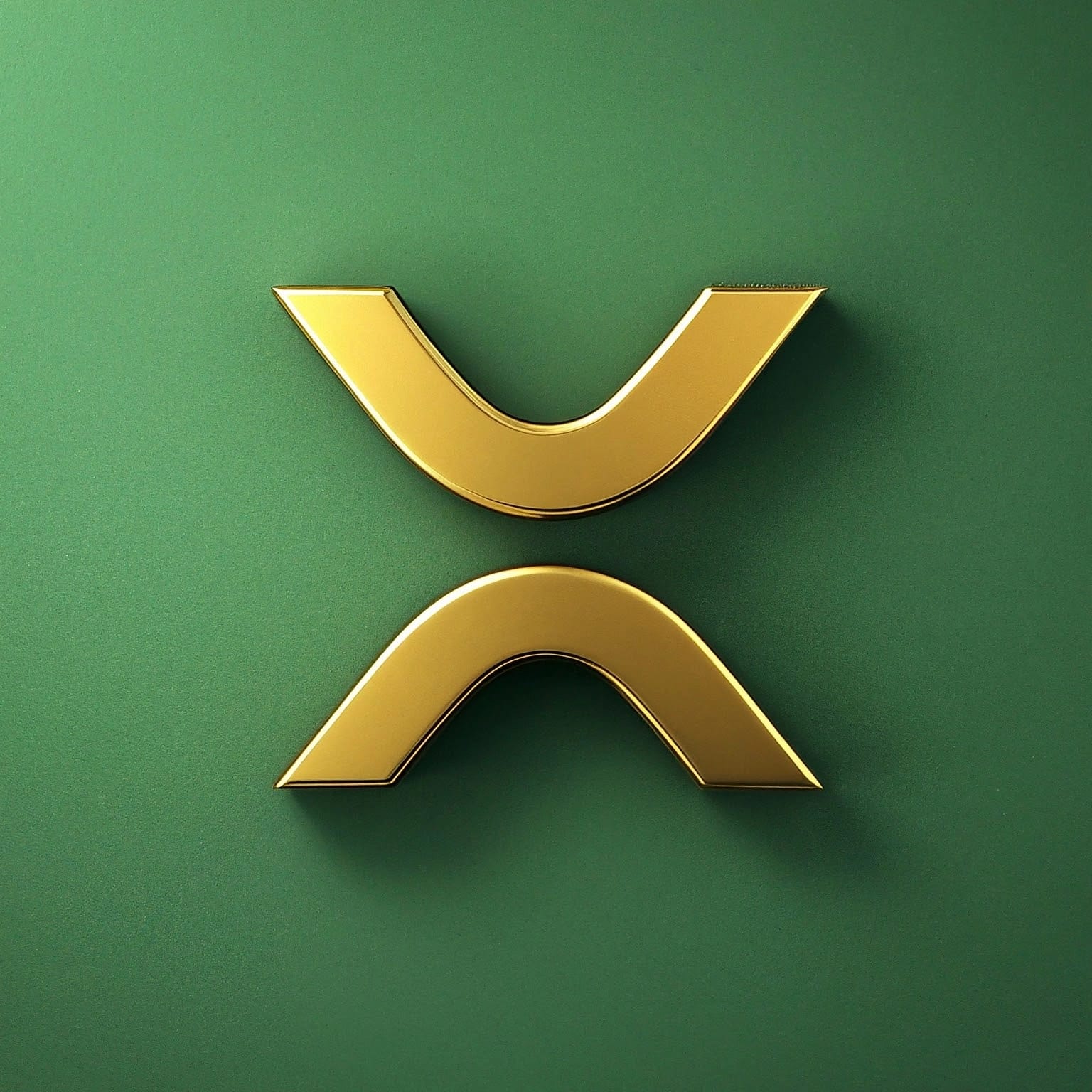 Xrp,Logo,On,Green,Background.,3d,Render.