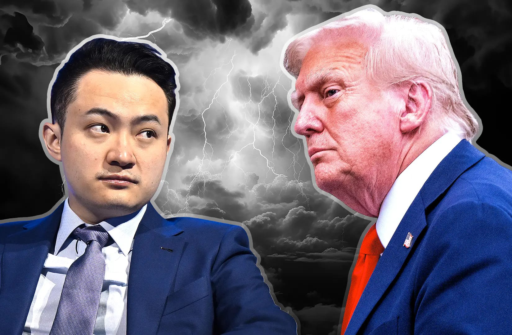 Justin Sun and Donald Trump