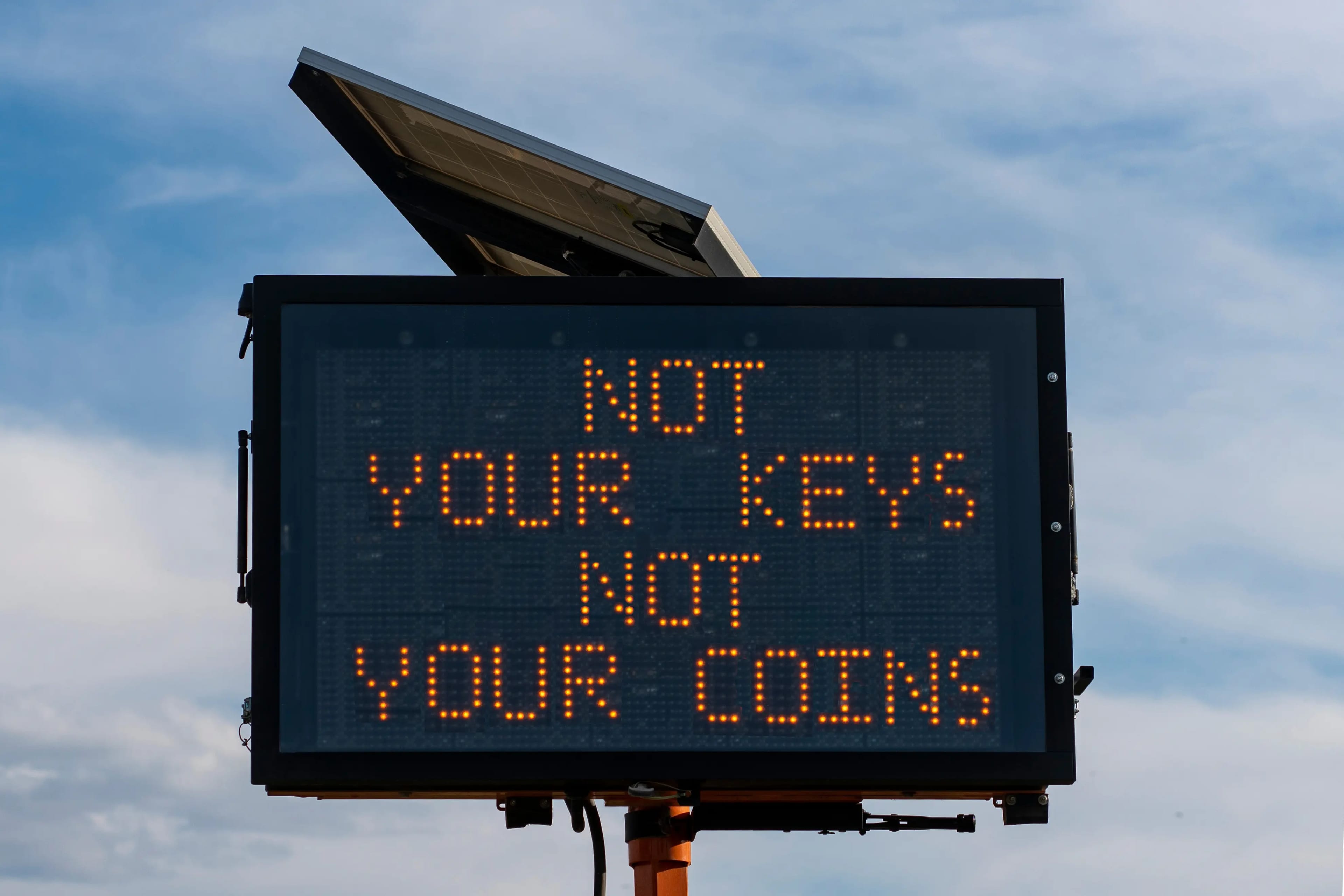 Photo,Illustration,Of,Digital,Road,Sign,With,Text,Not,Your