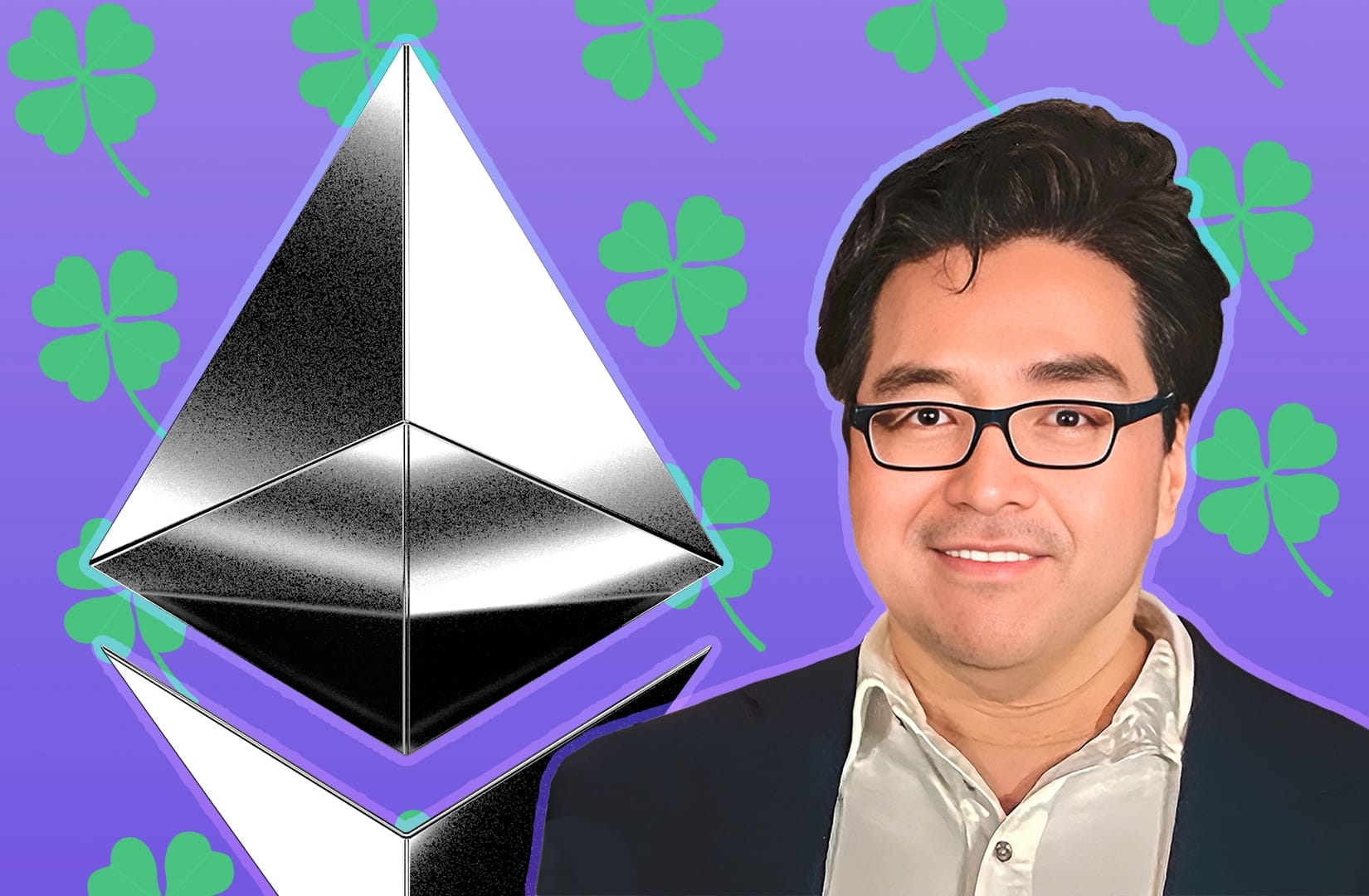 Tom Lee + lucky shamrocks + Ethereum.