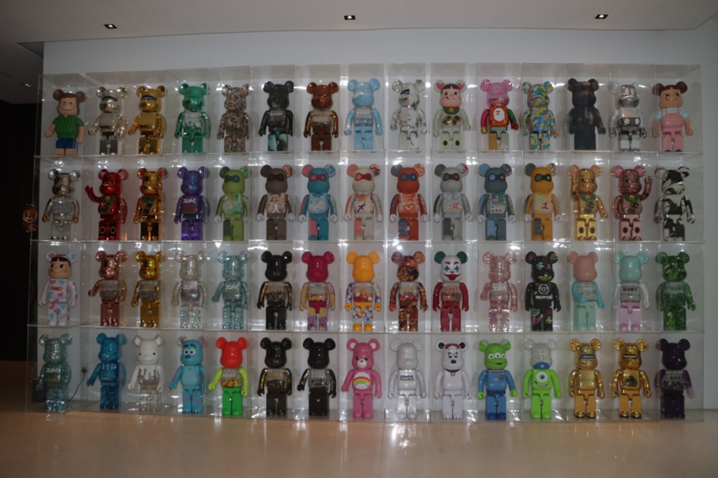 Among the stranger items was a large collection of Bearbricks, a Japanese designer toy.