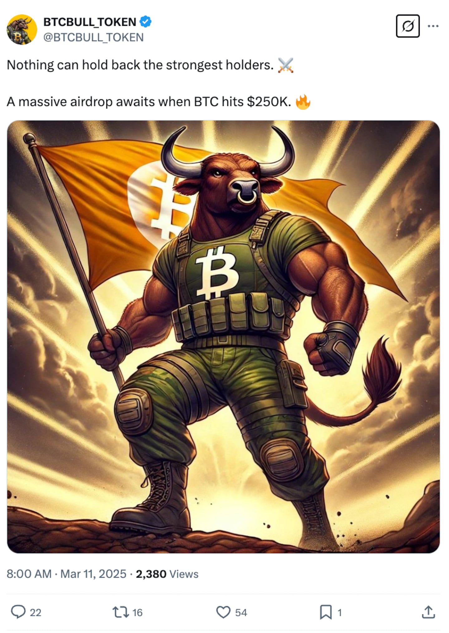 BTCBULL TOKEN post.